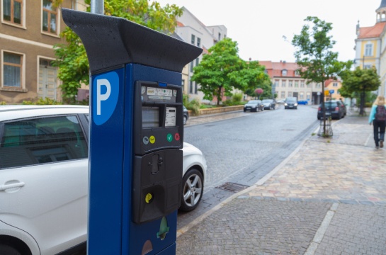 Parkscheinautomat im Stadtraum